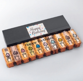 誕生日シート付きワッフルケーキ10個セット