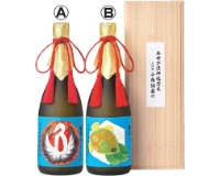 みやび流押絵 
純米大吟醸酒
（Ⓐツル／Ⓑカメ）