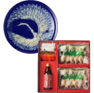 大阪「玄品 法善寺総本店」鶴盛り てっさ ･てっちりセット