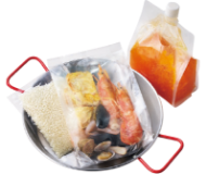 魚介と鶏肉のパエリア パン付き