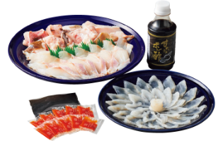 山口県｢吉田水産｣
クエ刺身 しゃぶしゃぶ鍋
税込19,440円