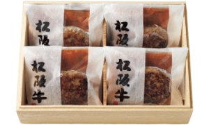 三重｢松阪まるよし｣
                松阪牛サイコロステーキ入り合挽きハンバーグ