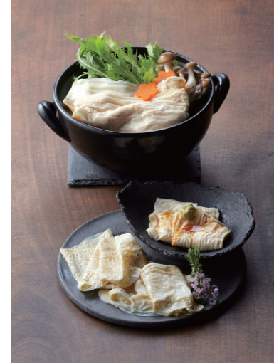 大阪｢湯葉善｣
刺身湯葉と鍋用引上げ湯葉セット
