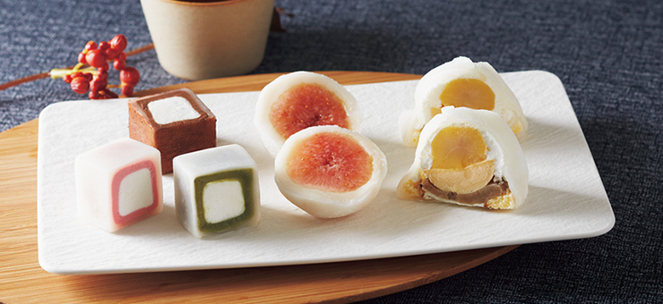 食べ比べも楽しい、形に味にこだわった大福。