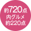 約720点