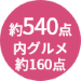 商品点数約540点