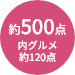 商品点数約500点