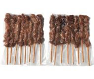 ぐるぐる巻き皮炭火串