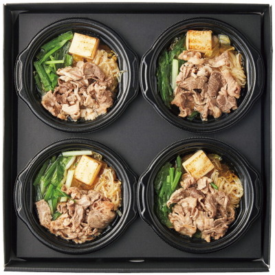 レンジで簡単 国産牛すき焼風鍋