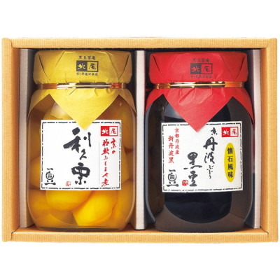 京 丹波ぶどう黒豆･利久栗甘露煮詰合せ