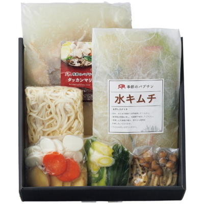夏に食べるタッカンマリと水キムチセット