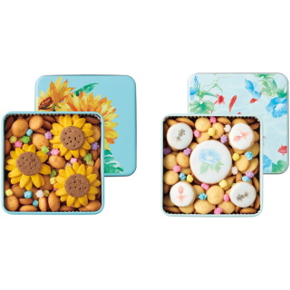 ひまわり缶･紫陽花缶