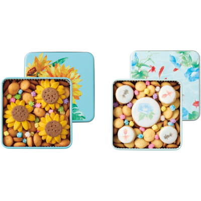 ひまわり缶･紫陽花缶