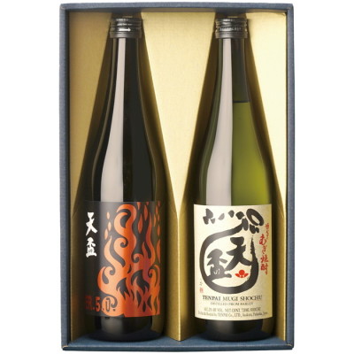 博多焼酎二彩～匠の技が光る天盃の贈り物～