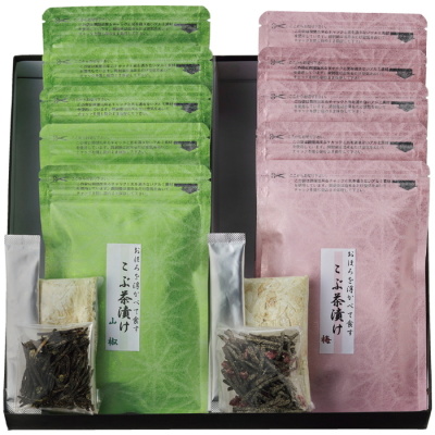 手すきおぼろを浮かべて食す こぶ茶漬