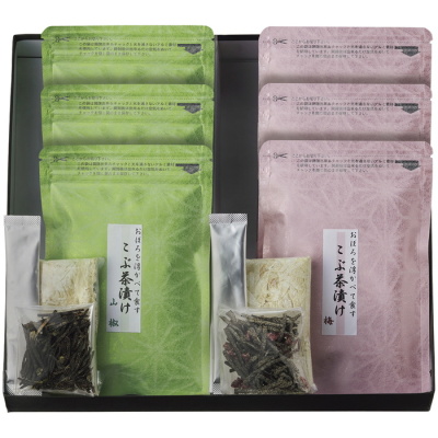 手すきおぼろを浮かべて食す こぶ茶漬