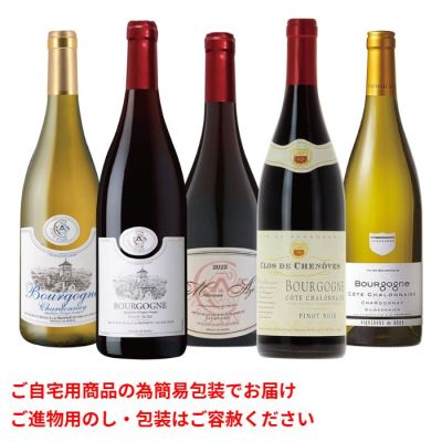 フランスブルゴーニュ 赤白ワイン5本セット