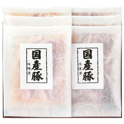 レンジで簡単 国産豚肉味噌漬･生姜漬