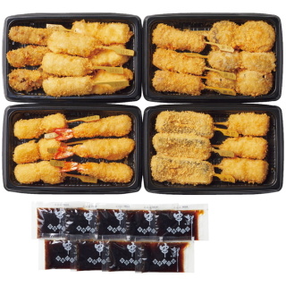 レンジで簡単 串かつ9種27本セット