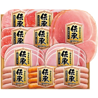 伝承国産豚肉ハム詰合せ(8種10品入)