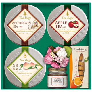 ティーバッグ3種とスイーツ