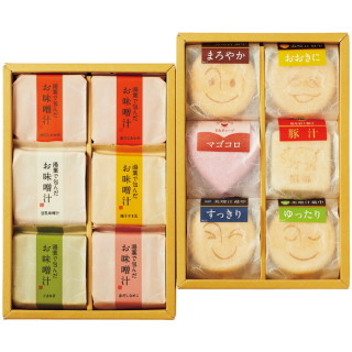 美噌汁最中と湯葉で包んだお味噌汁詰合せ