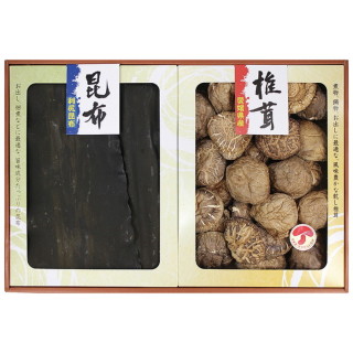 愛媛県産どんこ椎茸利尻昆布詰合せ