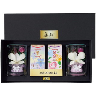 真山＋線香･ボトルフラワーセット