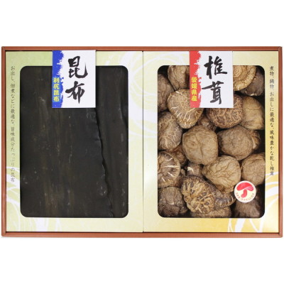 愛媛県産どんこ椎茸･利尻昆布詰合せ