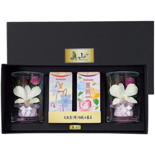 真山＋線香･ボトルフラワーセット