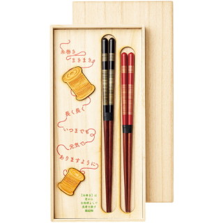 長寿祈願糸巻きセット(先角桜草夫婦)