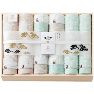 雲母唐長タオル 唐長文様コンパクトバスタオルセット