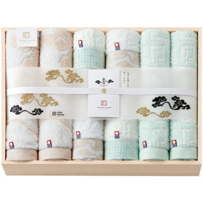 雲母唐長タオル 唐長文様コンパクトバスタオルセット