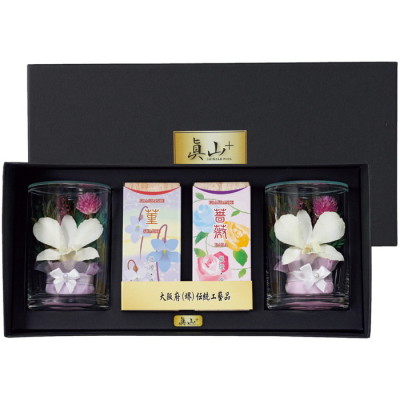 真山＋線香･ボトルフラワーセット