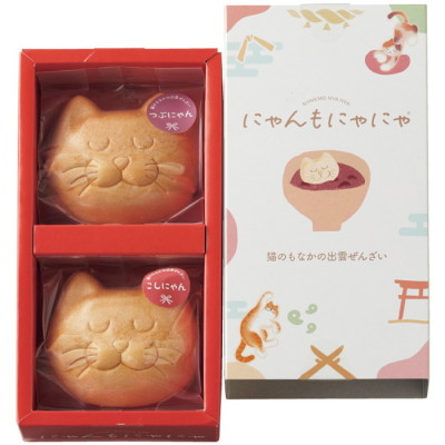 にゃんもにゃにゃ 猫のもなかの出雲ぜんざい