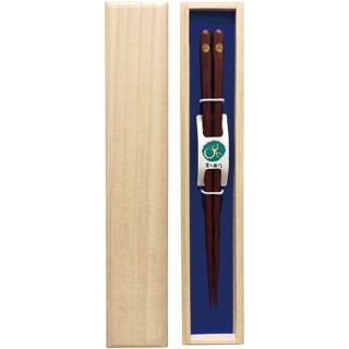 けずり箸 赤(桐箱入)