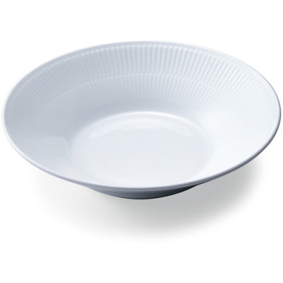 ホワイトフルーテッド ディーププレート