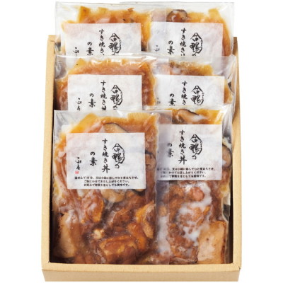 合鴨のすき焼き丼の素
