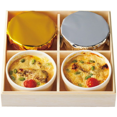 近江牛と冬野菜のホワイトソース焼き
