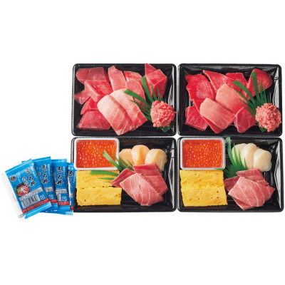 天然本まぐろ入り海鮮丼セット
