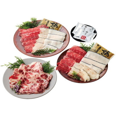 国産鯨の4種しゃぶしゃぶ鍋セット