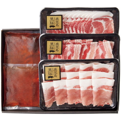 鹿児島黒豚しゃぶしゃぶセット(だししゃぶ用鍋だし付)