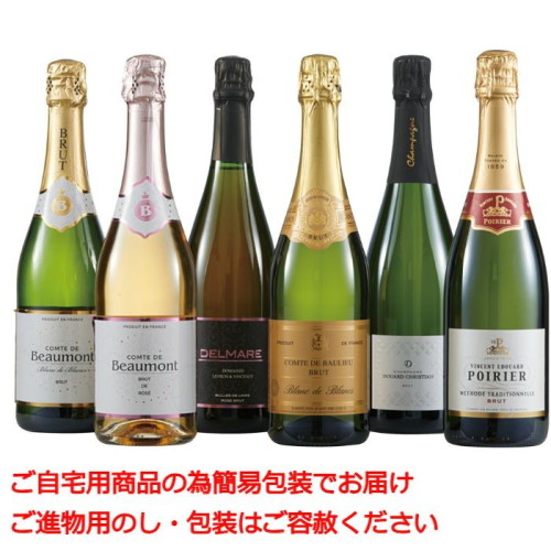 シャンパーニュ 6本セット シャンパーニュ6本セット シャンパーニュが入った辛口