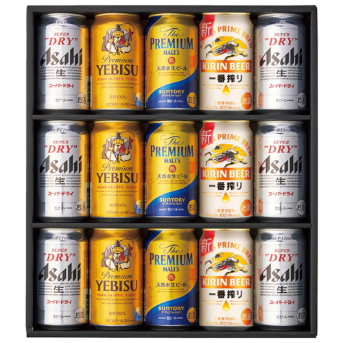 四大銘柄 生缶ビールいろいろセット(SR4045756)｜阪急からのお歳暮 