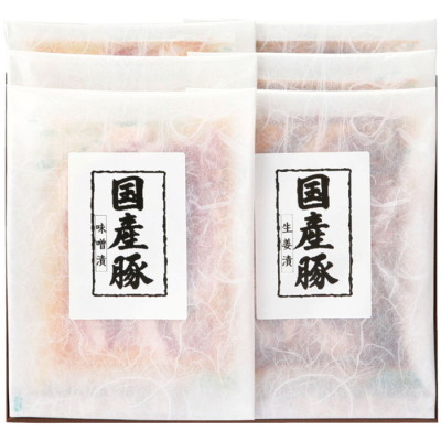 レンジで簡単 国産豚肉味噌漬･生姜漬