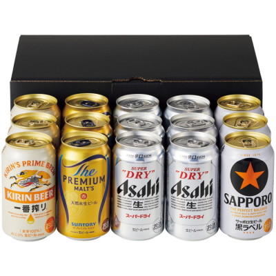 四大銘柄 生缶ビールいろいろセット(SR5137405)｜阪急からのお歳暮