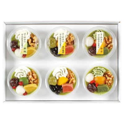 京料亭の宇治抹茶水菓子