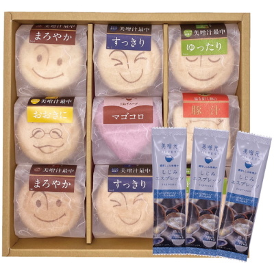 美噌汁最中詰合せとしじみエスプレッソギフト