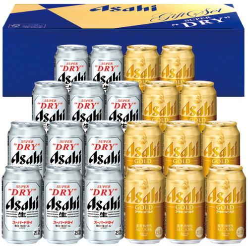 スーパードライ&アサヒゴールド 生缶ビールダブルセット(TY6053791
